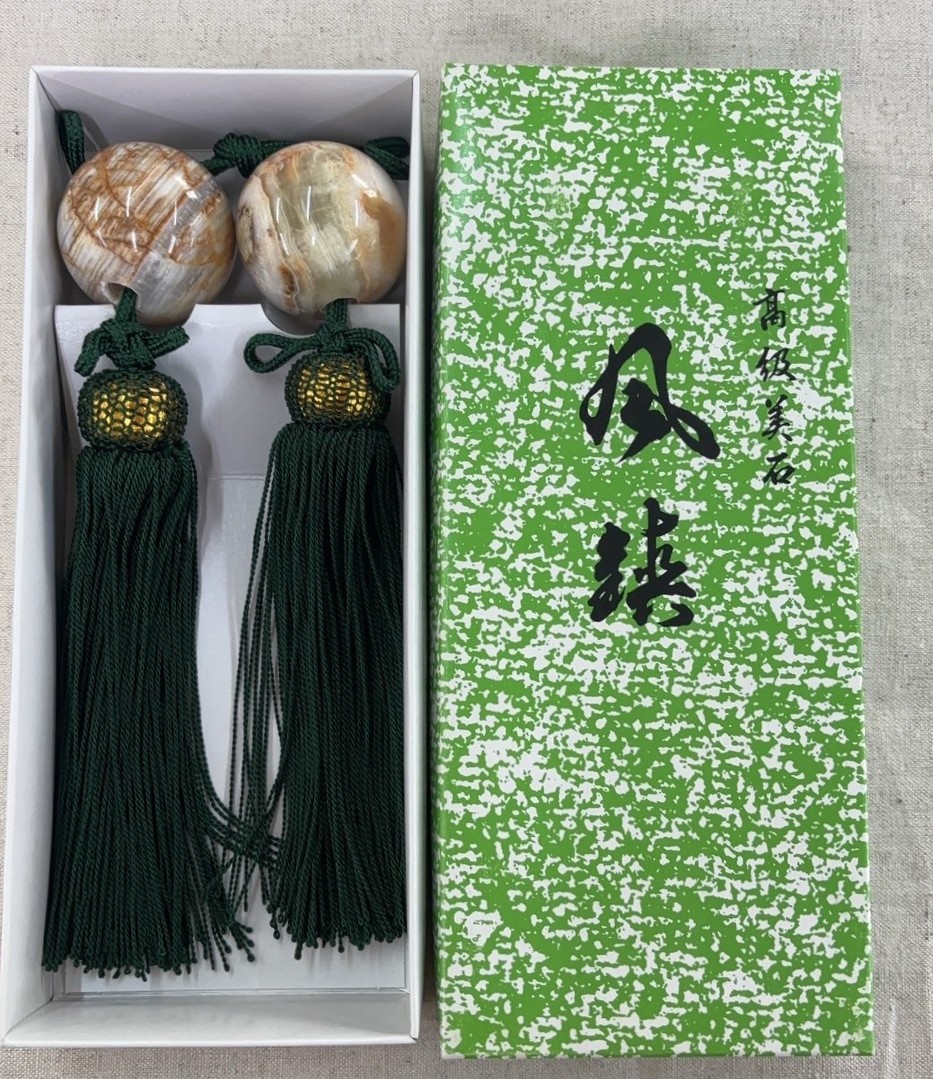 楽天市場】掛け軸 風鎮 天然大理石 高級グリーンオニックス 房：緑（20