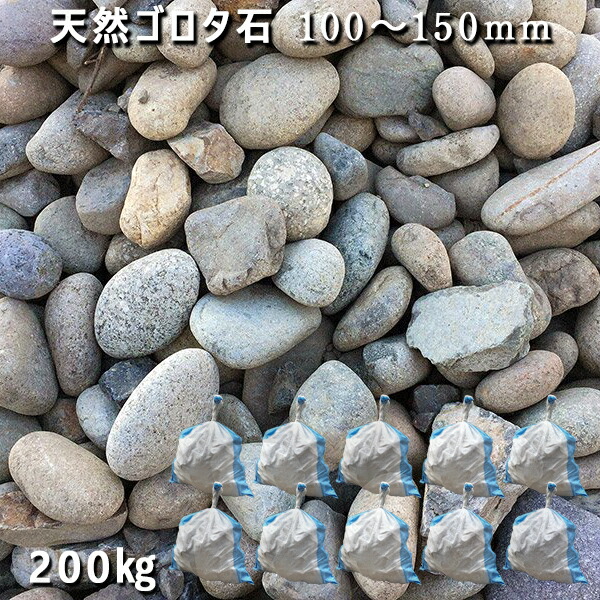 楽天市場】庭石 ゴロタ石 自然石 ごろた天然ゴロタ石（100〜150mm）1袋