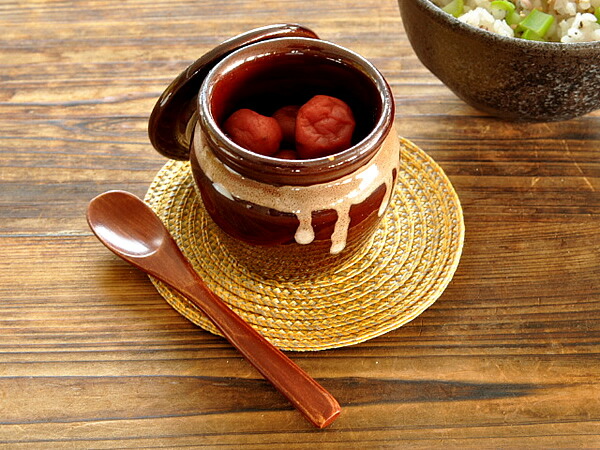 楽天市場】＜068-T＞益子焼 陶器 梅干し入れ(小) 和食器 漬物 容器