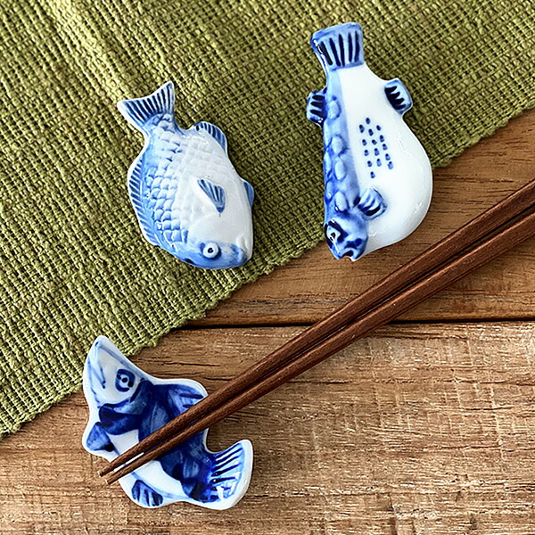 楽天市場】九谷焼 全12種類から選べる さかなの箸置（大）/文吉窯＜和