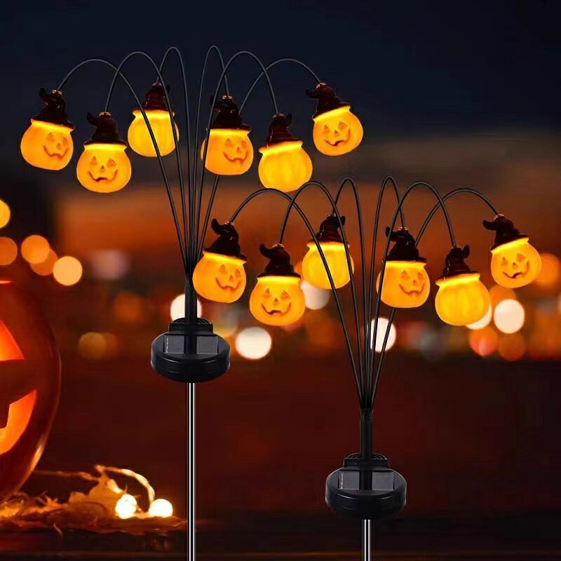【2本入り】 ガーデンライト ハロウィン 飾り ハロウィン 屋外 ソーラー かぼちゃライト ソーラー 屋外 P65防水 カボチャイルミネーションライト 自動点灯 消灯 省エネ 照明飾り おしゃれ 装飾 お庭 雰囲気作り 飾りライト