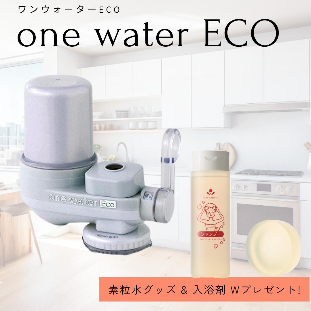 「素粒水」one water ECO 浄水器（浄水用カートリッジ付） 楽天市場】【特典付き】◇素粒水を創る浄水器・ワンウォーターECO