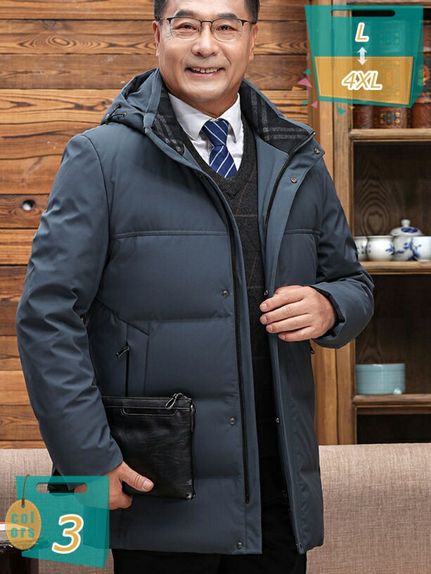 2000円OFFクーポン ダウンコート メンズ 中高年 冬 防寒 ダウンジャケット 登山 無地 中綿 厚手 暖かい アウター 防風 アウトドア 作業 カジュアル 冬 立ち襟 ジップアップ ゆったり ファッション 軽量 プレゼント クリスマス 冬服 mi-ya-bi