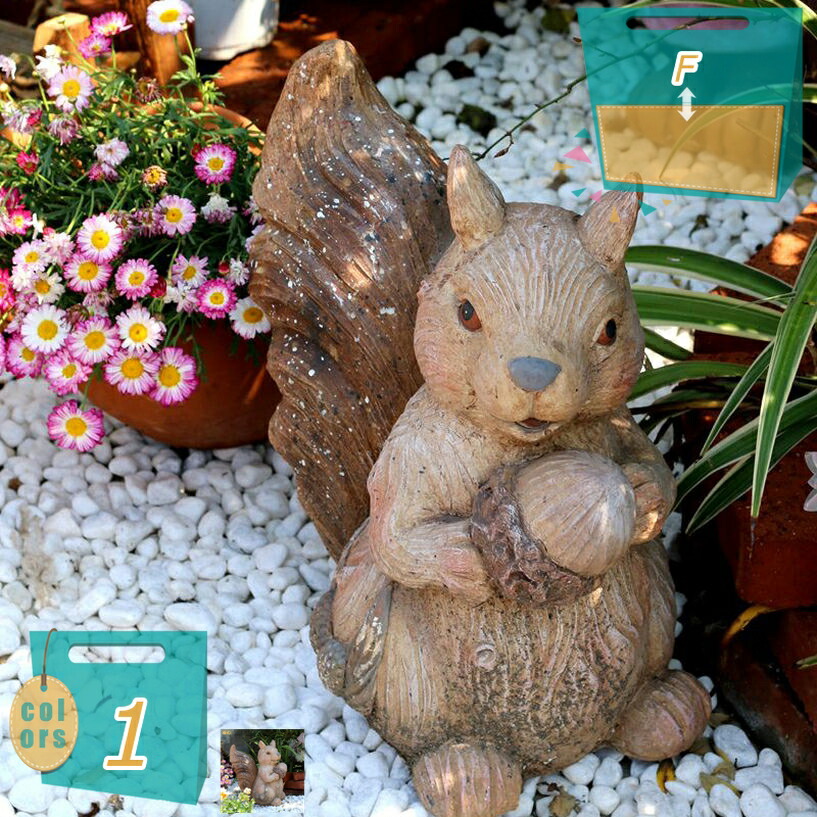 1000円OFF引き換え証 栗鼠 飾りつけ ガーデニング オブジェ 飾りつけ 芝地 部屋の入り口先 縁側 室外 苑地 庭 好いたらしい 毛の荒物 雑貨 ガーデンオーナメント 飾りつけ ガーデニング雑貨 アウトドア 飾りつけ 儀式用 生まれ落ちる日差し上げ物 mi-ya-ビスマス