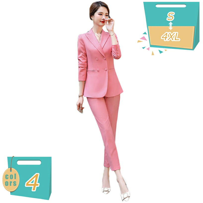 レディース 2点セット パンツスーツ セットアップ アウターコート ズボン ワイドパンツ 上下セット 長袖 ロング丈 無地 カジュアル フォーマル シンプル おしゃれ 通勤 パーティー 結婚式 卒業式 ファッション ハイウエスト mi-ya-bi