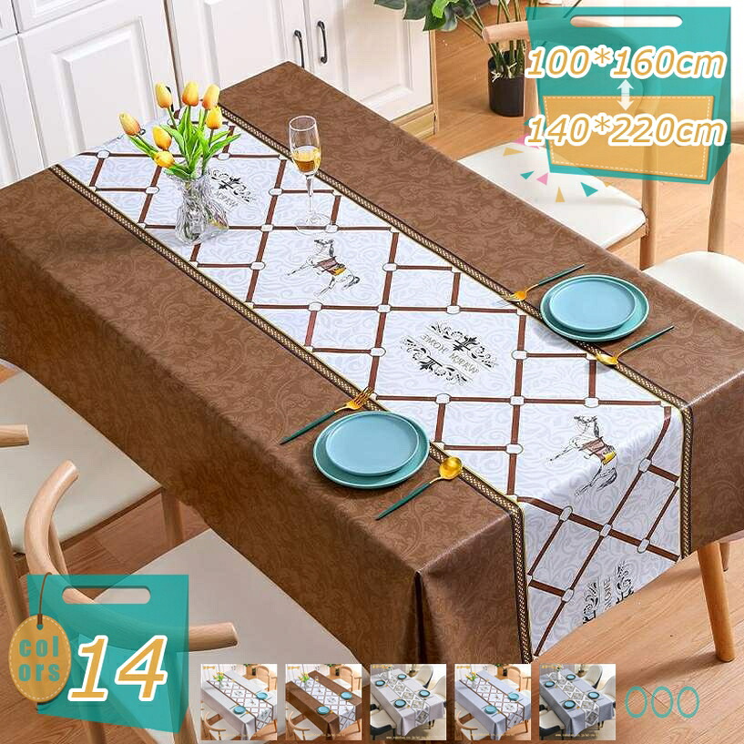 500円OFFクーポン テーブル掛け テーブルクロス 撥水 ビニール Table Cloth テーブルカバー 洗える おしゃれ 汚れにくい 北欧 長机 長方形 正方形 ダイニング 机 新緑 防水 防油 はっ水 汚れ防止 お手入れ簡単 食卓カバー マルチサイズ 新築祝い mi-ya-bi