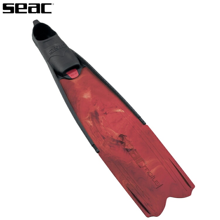 飛び込み競技 フィン [ SEAC ] セアック MOTUS CAMO RED ロングフィン【APNEA】