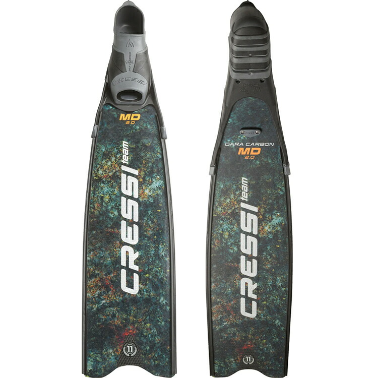 [ クレッシー ] CRESSI GARA TURBO CARBON CAMO FINS [ 飛び込み競技用フィン ]