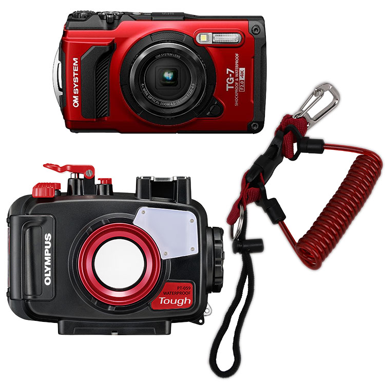 [ OM SYSTEM ] Tough TG-7 + PT-059 水中写真機仕掛ける [ 貨物輸送無料 ]