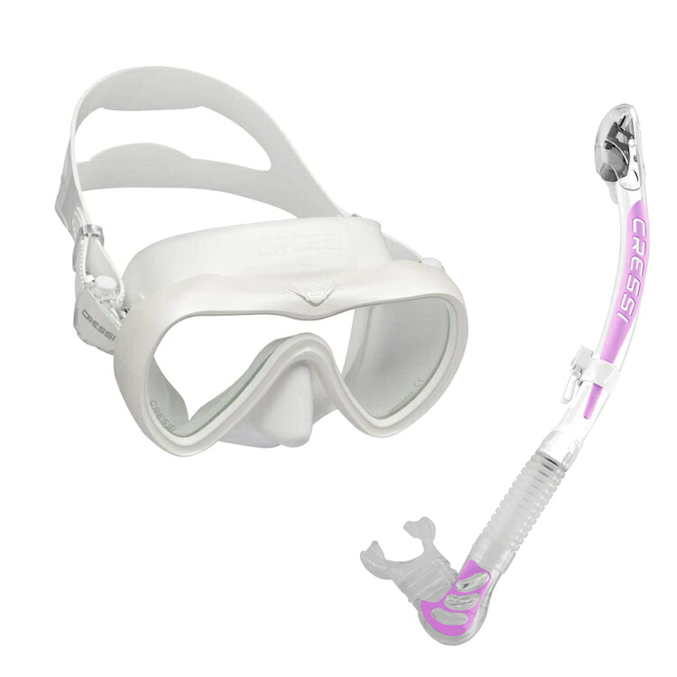 [ cressi ] クレッシー A1 / ALPHA ULTRA DRY SNORKEL 軽器材2点セット