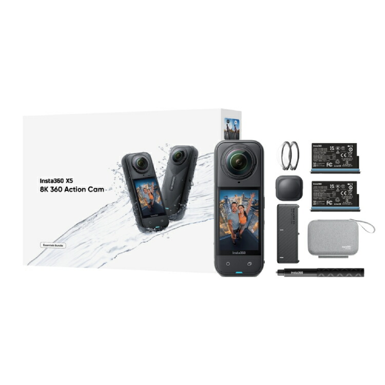 [ Insta360 ]  Insta360 X5 8K 360°写真器 Essentials Bundle CINSAAHA-X504