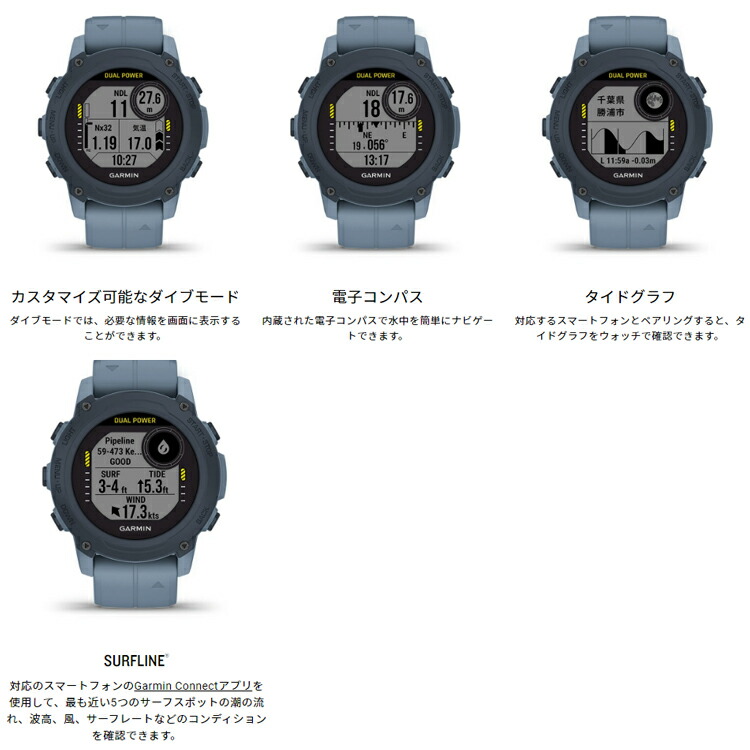 あす楽対応 GARMIN ガーミン 010-02604 Dual G1 ダイブコンピューター