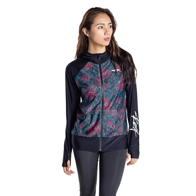 ROXY ロキシー ROXY X ELEY KISHIMOTO 混雑時パーカー UV撥ねのける [BLK]