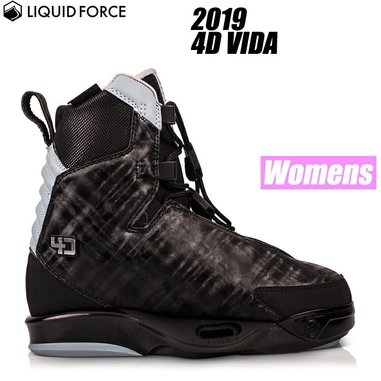 [ Liquid Force ] リキッドフォース 2019年真似形 4D VIDA ヴィーダ ウェイクボード用ブーツ レディース向けウエイクボード用ビンディング バインディング Wake Board Binding Ladies Womens ウィメンズ お上さん用 Ladys