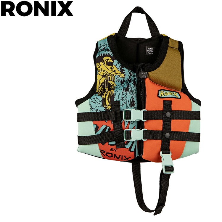 [ RONIX ] ロニックス VISION BOYS CGA CHILD VEST お坊っちゃん用 ウエイク より良い ウエイクボード ジェット機スキーの板 生存期間上衣 水上自動二輪車 キッズ 赤ちゃん用 視力 チャイルド ボーイズ