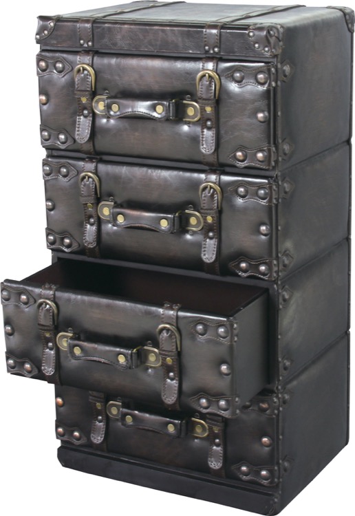 アンティーク調レザートランクチェスト三段脚付（41㎝×80㎝）洋タンス木製飾り棚 楽天市場】チェスト 3段 収納 リビング レザー 合皮 おしゃれ 引き出し