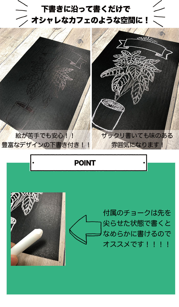 楽天市場 チョークボード Diy ハロウィン カボチャ 飾り付け デコレーション チョークシール 下書き付き 剥がせる デザイン チョークアート チョーク付き 手書き 北欧 ニューヨーク カフェ ステッカー 壁紙 塗り絵 チョークシール Mic楽天市場店