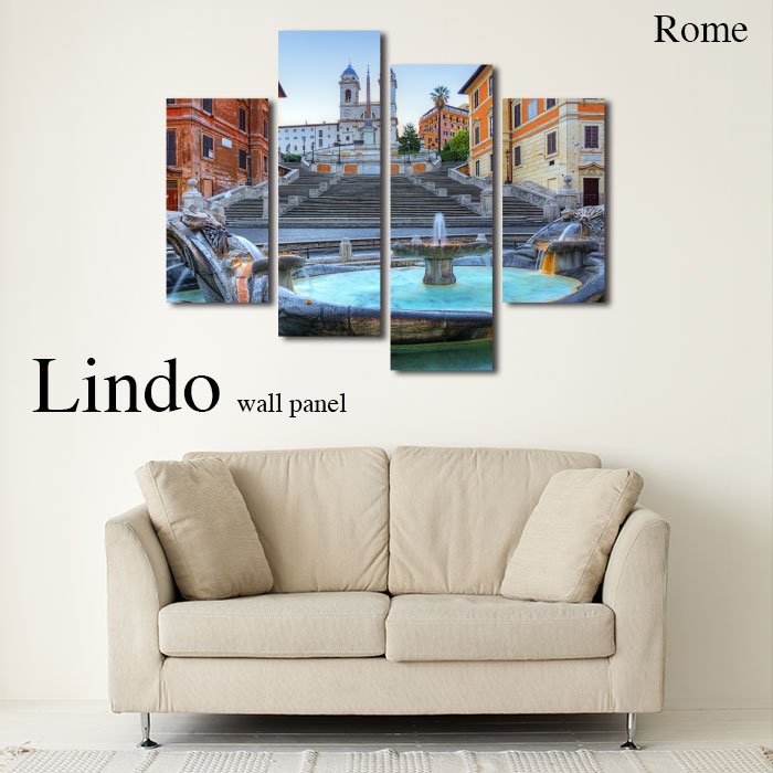 アートパネル おしゃれ 壁掛け 風景 景色 ウユニ塩湖 ロンドン 夜景 都市 アメリカ ルート66 Usa トレヴィの泉 タージマハル ローマ 南米 ギリシャ サントリーニ島 Lindo 4枚セット ファブリックパネル 北欧 ドバイ 夜景 店舗 世界遺産 インテリア 飾り 星