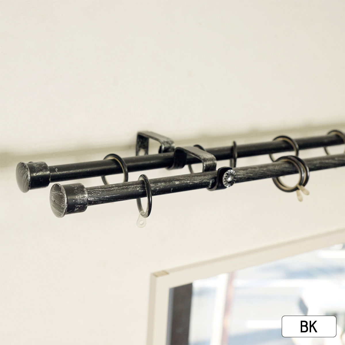 15円 超歓迎された レール カーテン ダブル おしゃれ ブラック 2md ユーロスタイルレール カーテンレール ユーロスタイル 北欧 モダン シンプル デザイン かわいい かっこいい