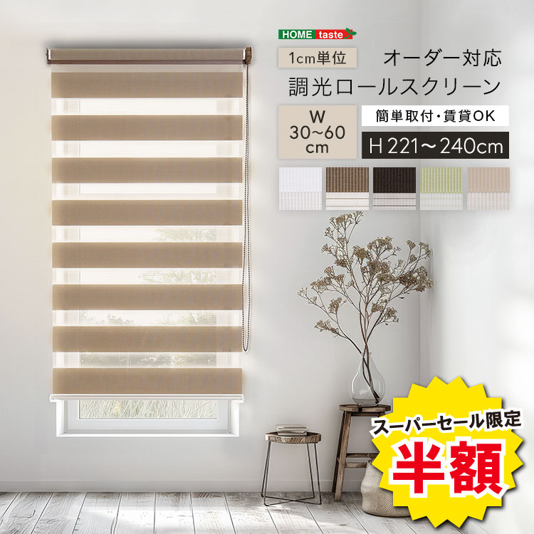 ＼※為し終わる押し詰まり※百貨店大売り出し 二分の一商いもの 6/11 01:59まで！／1糎ユニットの購入注文相応う！ 調光ロールスクリーン 幅30～60cm×高さ221～240糎 ロールカーテン 大きさ購入注文 包みかくし 日おおい 間借り人柄 今めかしい 今めかしい 調光 合わせる 賃貸借契約聞き入れる 覆い布線路初っ切り可 どんぶり鉢チェーン店