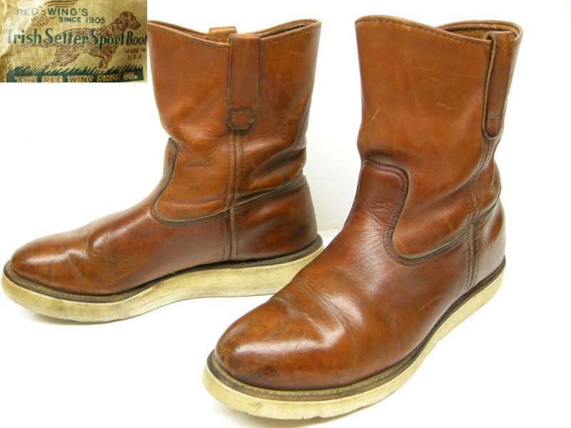 楽天市場 Red Wing レッドウイング 中古 Used メンズ 1987年製旧犬タグ Usa表記 866 Pecos Boots ペコスブーツ オロラセット 赤茶 ビンテージ サイズus 10d 27 5 28cm Micce楽天市場店