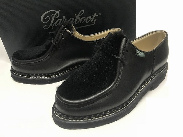 楽天市場 Paraboot パラブーツ Michael ミカエル Lapin Griff ラパン ラビットファー チロリアンシューズ モカシンシューズ Noire Lis Noir ブラック 黒 Black レディース サイズ2 2 5 3 3 5 4 4 5 5 Micce楽天市場店