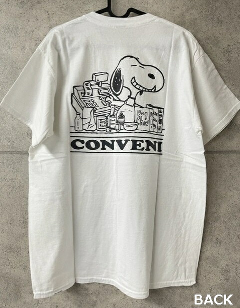 【PEANUTS/ピーナッツ/SNOOPY/スヌーピー/フラグメントデザイン/FRAGMENT/THE CONVENI/ザ コンビ二/藤原ヒロシ/Tシャツ/TEE/T-SHIRT/半袖Tシャツ/カットソー/PUM-20090-C/ホワイト/白/WHITE/メンズ/サイズL】