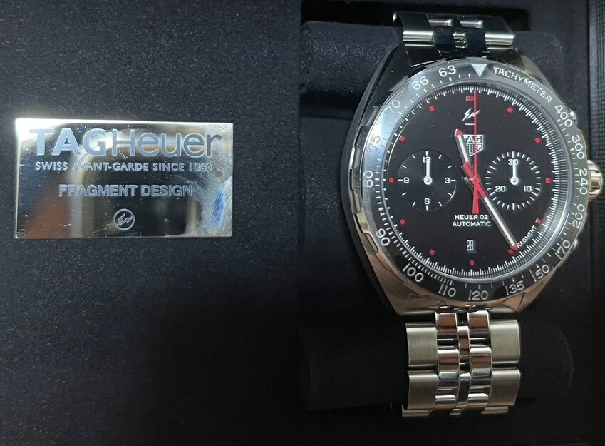 TAG HEUER x FRAGMENT/タグ・ホイヤー/フラグメントデザイン/フォーミュラ1/キャリバー タグホイヤー02 クロノグラフ/世界500本限定/CAZ201A/自動巻き/Formula 1/藤原ヒロシ/ジュビリーブレス