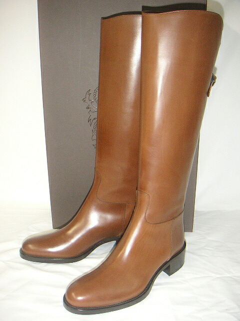 SARTORE/サルトル/SR3600バックベルトブーツ/乗り馬ブーツ/なめし革/ジョッパーズブーツ/ロングブーツ/レディース/PARMA BOLET/赤銅色系/大きさ36 (23-23.5珊)なめし革ブーツ/シューズ