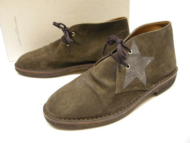 【GOLDEN GOOSE(ゴールデングース)】【スエードクロスなめし革 チャッカブーツCITY(シティー)】【BROWN SUEDE(カーキ赤銅色系)】【メンズ】【大きさ40 43】【FRANCY(フランシー)SUPER STAR(はやりっ子)スニーカーシューズ】