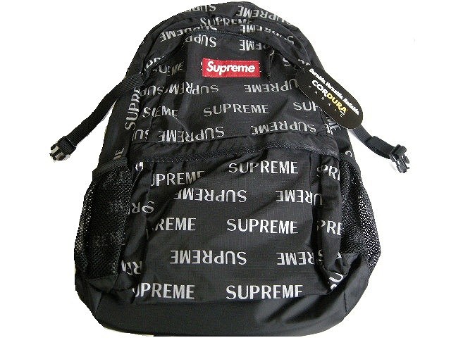 【楽天市場】2016AW/Supreme/シュプリーム/3M Reflective Repeat Backpack/バックパック/バッグ/BAG/リュックサック/カバン/black/黒