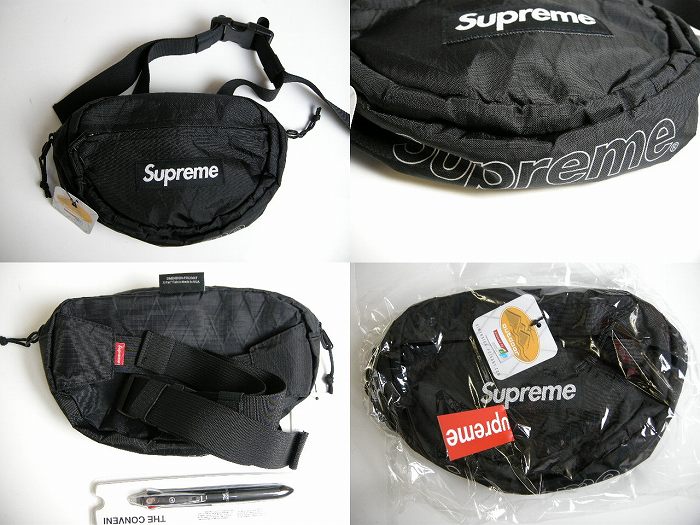 楽天市場 2018aw Supreme シュプリーム Waist Bag ウエストバッグ ショルダーバッグ ウィストバッグ ポーチ 18fw 18aw 2018fw 秋冬 ブラック Black 黒 メンズ レディース Box Logo ボックスロゴ Bogo Micce楽天市場店
