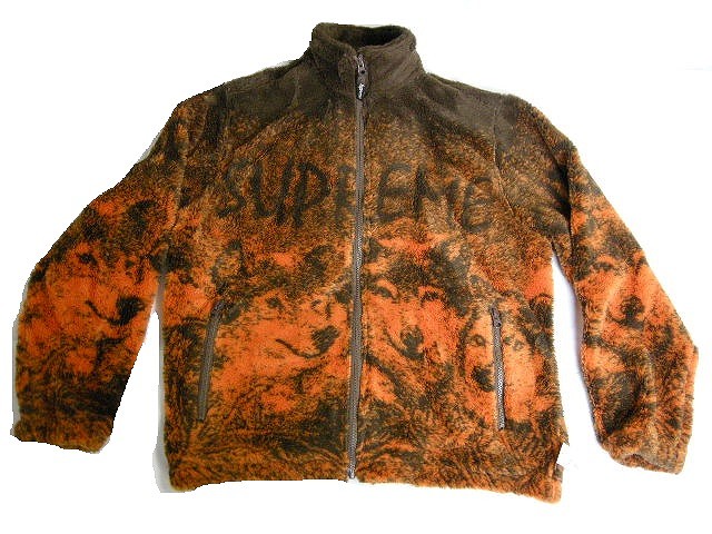 supreme 19ss wolf fleece jacket
