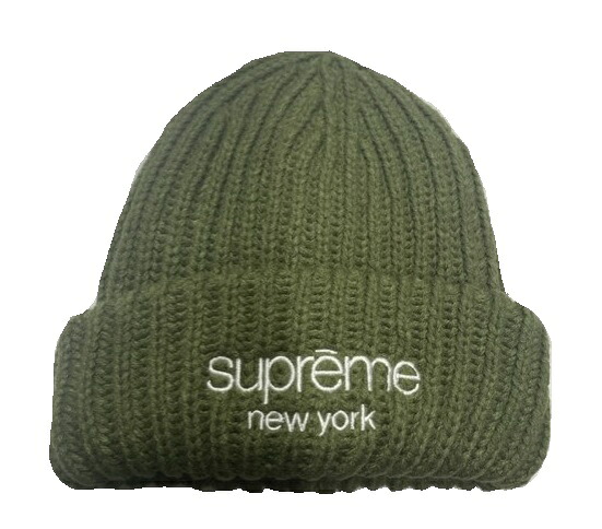 2023AW/Supreme Classic Logo Chunky Ribbed Beanie/クラシックロゴ チャンキーリブ ビーニー/シュプリーム ニットキャップ ニット帽子 ニットCAP//23FW/秋冬/オリーブ/Olive/メンズ/レディース｜micce店