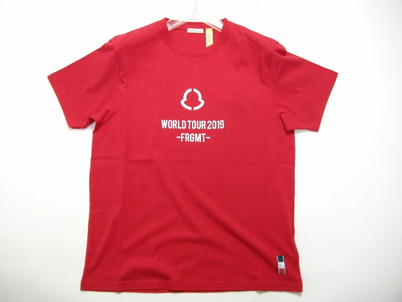【MONCLER/モンクレール/GENIUS/FRAGMENT/フラグメント/ロゴTシャツ/TEE/半袖/メンズ/2019SS/春夏/455/レッド/赤/サイズS/M/L/藤原ヒロシ/HIROSHI FUJIWARA/ジーニアス/80001-50-8391Q】|micce店