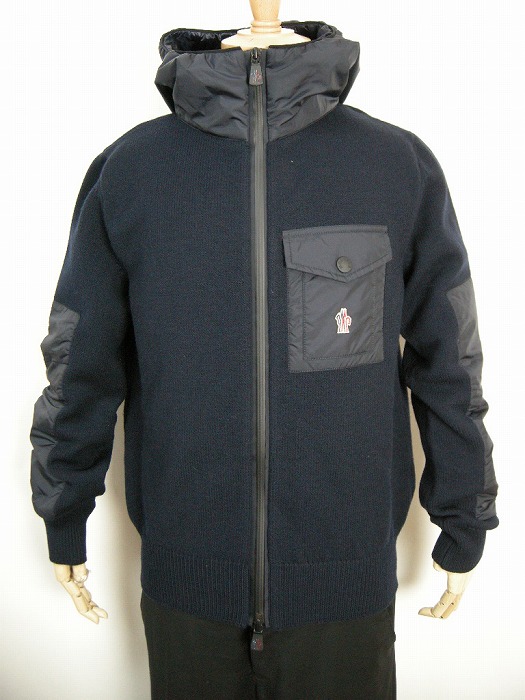 MONCLER アンカー柄ニットセーター M MONCLER モンクレール ニット セーター トップス 刺しゅうロゴ