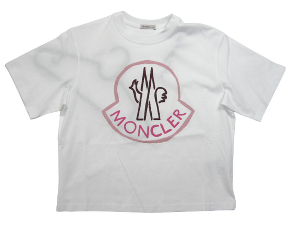 【MONCLER/モンクレール/SS T-SHIRT /オーバーサイズド ビッグロゴ Tシャツ 半袖 TEE カットソー/レディース/2022SS/春夏/001/ホワイト/白/サイズXS/S (ゆったり日本女性S-Lサイズ相当)】【093-8C00009-829FB】｜micce店
