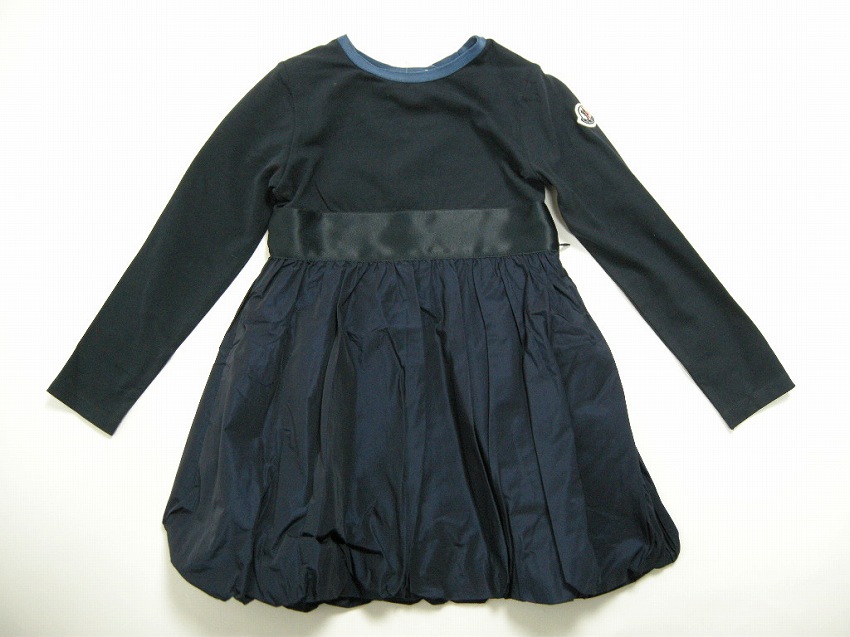 豪華 Moncler モンクレール Abito 長袖ワンピース ドレス チュニック ブラウス キッズサイズ4a 8a 10a 4才 10才サイズ 18 19aw 秋冬 742 ダークネイビー系 Kids 子供 ガール 女の子 05 Micce店 高い品質 Mandra Com Br