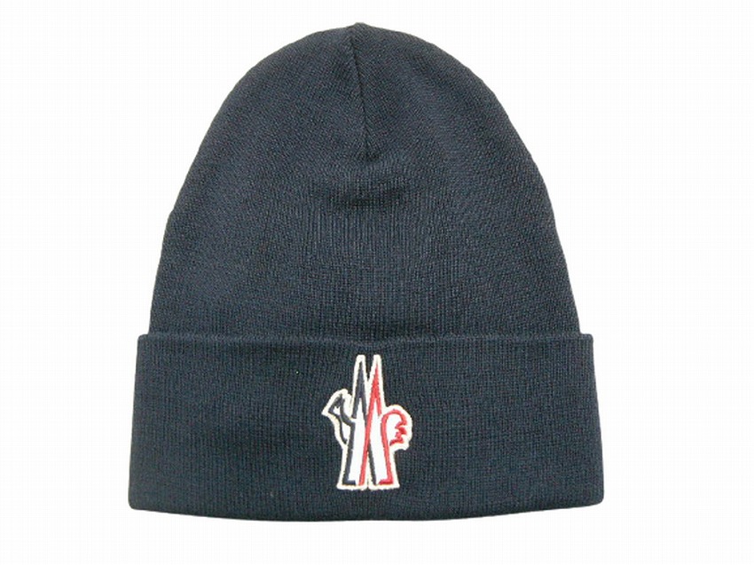 【MONCLER/モンク軌跡/GRENOBLE/グルノーブル/編み物旗がしら 編み物CAP ビーニー鳥打ち帽/HAT/かぶり笠/メンズ/レディース/2021-2022AW/秋冬/778/ダークネイビー系/097-3B100-00-09974】