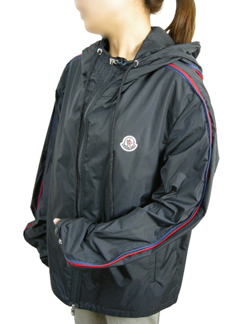 美品　MONCLER ナイロンジャケット　パーカーJEANLUC 2way 紺 美品 MONCLER ナイロンジャケット パーカーJEANLUC 2way 紺