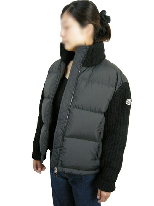 モンクレール異素材 ハイネック ベルト付き MONCLER (モンクレール) ウエストベルト フルジップ SIRLI