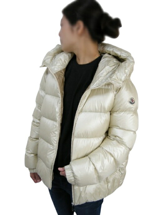 【MONCLER/モンクレール/BIRON GIUBBOTTO/バイロン/ビロン/ダウンジャケット/ダウンパーカー/フードダウン/ショートダウンジャケット/レディース/2024-2025AW/秋冬/034/ライトベージュ系/アイボリー系/オフホワイト系/サイズ2 (L-XL相当)】｜micce店 129,800円