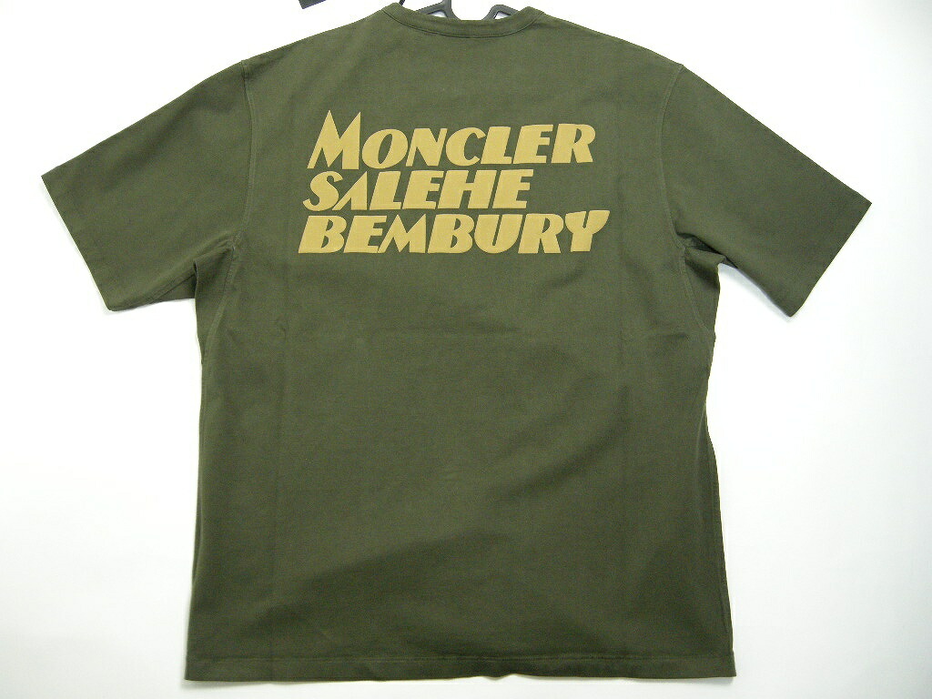 【MONCLER/モンク軌跡/GENIUS/天賦の才/SALEHE BEMBURY/朦々たる ティーシャツ/TEE/カットソー/半袖ティーシャツ/T-SIHRT/メンズ/2023-2024AW/秋冬/833/カーキ系/大きさS (日本成人男性大きさM-L好いかげんに)/8C00001-M3236】【ヘビーウェイトティーシャツ】
