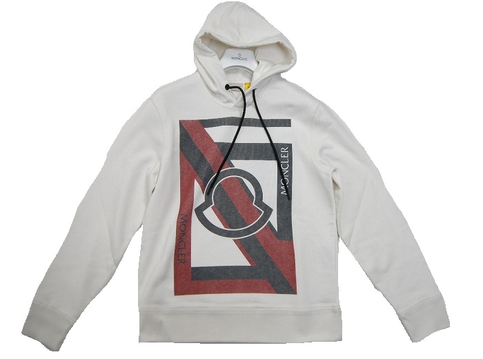 【MONCLER/モンクレール/GENIUS/ジーニアス/CRAIG GREEN/クレイググリーン/メンズ/2018-2019AW秋冬/AW/スウェットパーカー/スウェットシャツ/スエット/トレーナー/050/オフホワイト系/サイズS/M/L/09H-8200200-8099W】｜micce店