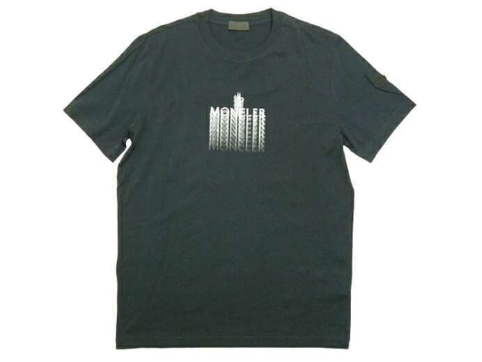 【MONCLER/モンクレール/SS T-SHIRT/モーションロゴTシャツ/MOTION LOGO/ワッペンロゴ付きTシャツ/TEE/カットソー/半袖Tシャツ/メンズ/2025SS/春夏/742/ダークネイビー系/ナイトブルー/NAVY/サイズL】【K1-091-8C00029-89A17】