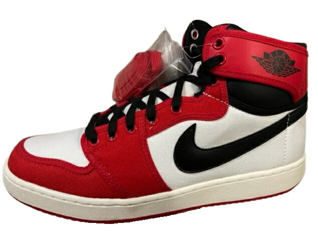【NIKE AIR JORDAN 1 KO HIGH AJKO1/ナイキ エアジョーダン1キャンバス ハイ/CHICAGO/シカゴ/ホワイト/ブラック-ユニバーシティ レッド/DA9089-100/スニーカー/シューズ/メンズ/サイズUS10.5 (28.5cm) 】