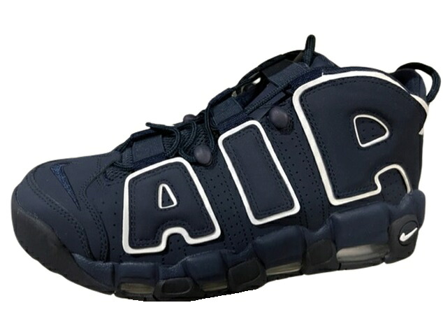 【2017 NIKE AIR MORE UPTEMPO 96 OBSIDIAN/ナイキ エア モアアップテンポ 96 オブシディアン/オブシディアン/ホワイト/ネイビー/921948-400/スニーカー/シューズ/メンズ/サイズUS9.5 (27.5cm) 】｜micce店