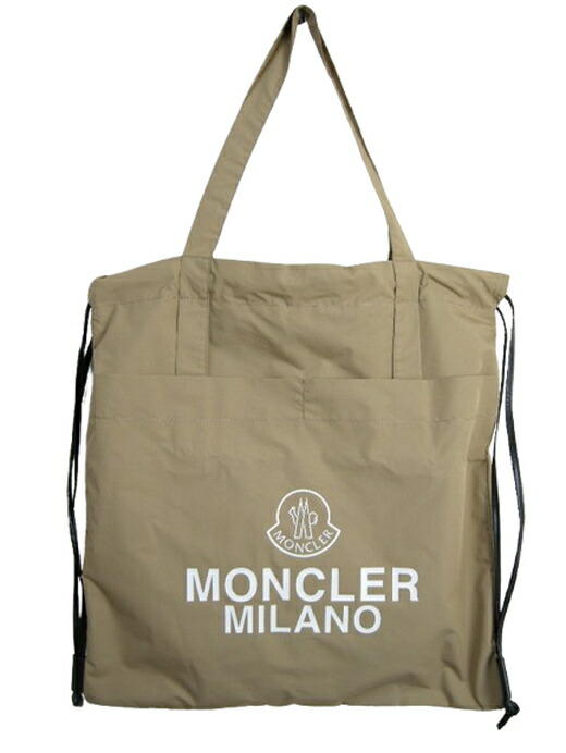 【MONCLER/モンク線路/AQ DRAWSTRING/トートバッグ/TOTE BAG/背嚢/背嚢/うしろ側風呂敷き包み/ドローストリング/メンズ/レディース/2024SS/春夏/214/ベージュ系/J1-09A-5A00007-M4022】