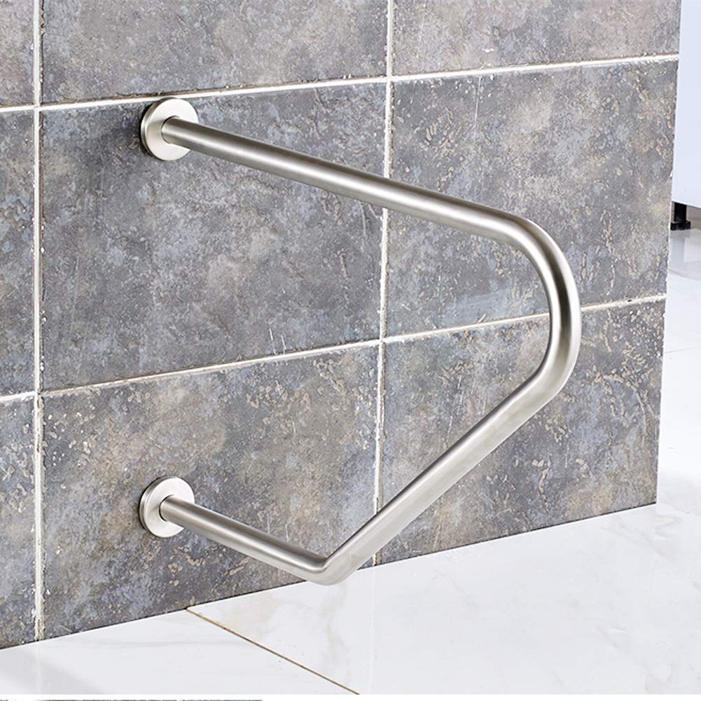 家庭用バスルームグラブバー 高齢者用バスルームグラブバー カーブ壁掛け手すり トイレ用 高齢者バランス安全 転倒防止サポートレール｜michikostore
