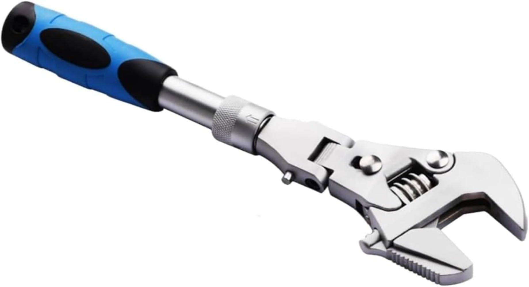 ラチェットレンチ モンキーレンチ 首振り 伸縮 255mm-315mm 180度回転 折りたたみ 多機能レンチ 最大口幅45mm 配管 メンテナンス 車整備 DIY 道具 10インチ 手工具｜michikostore